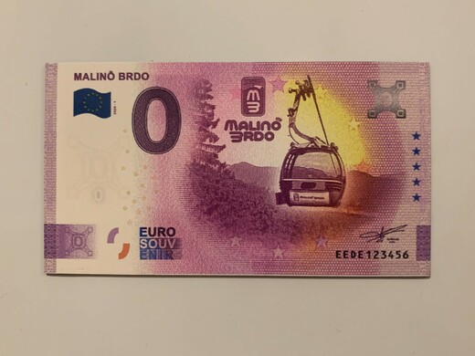 Magnetka - 0 Euro Souvenir Malinô Brdo